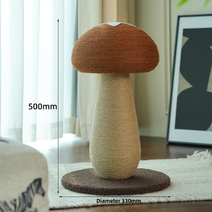 Red Mushroom Cat Climbing Scratching Post Toy